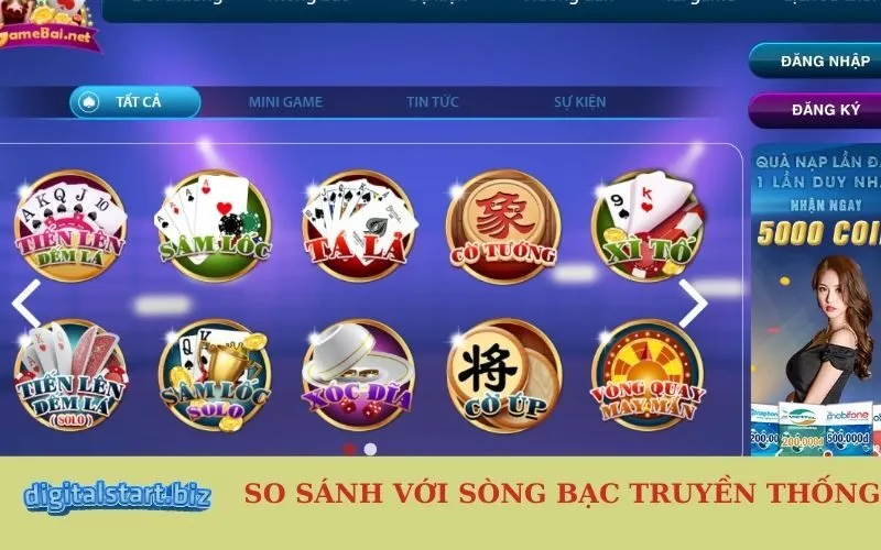 So Sánh Với Sòng Bạc Truyền Thống